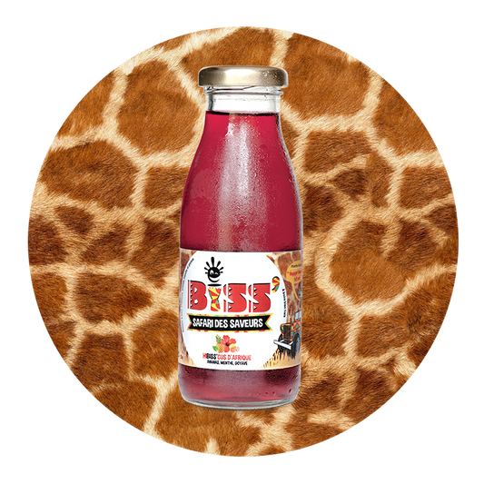 Jus d'Hibiss’cus d’Afrique, ananas, menthe, goyave (25cl)