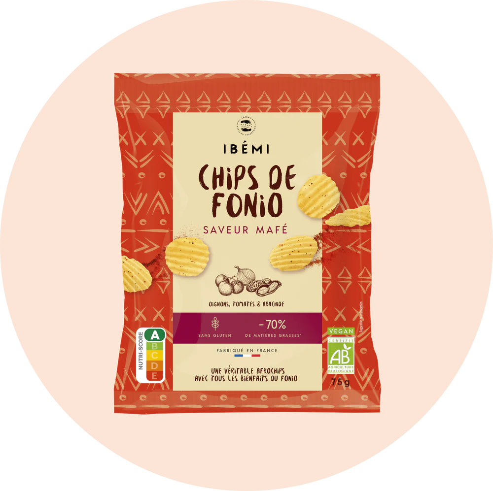 Lot de 6 Chips de fonio bio Ibémi