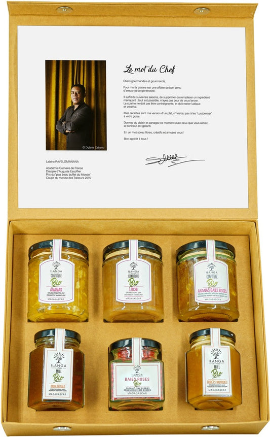 Coffret de Miel et confitures de Madagascar
