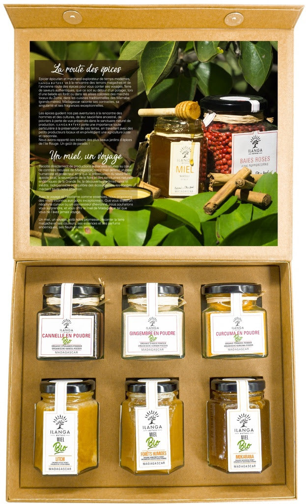 Assortiment de 3 Épices et 3 Miels - BIO