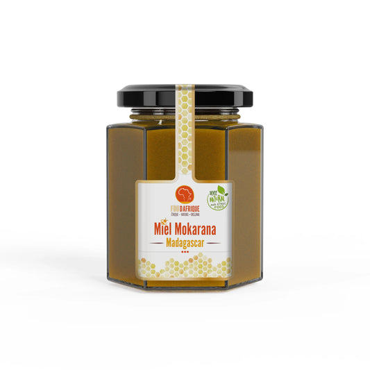 Miel de Mokarana de Madagascar | Artisanal et Naturel | Saveur Exotique et Riche | Idéal pour Tartines et Recettes Gourmandes