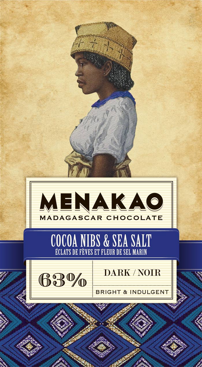 Tablette Chocolat Noir Éclats de Fèves et Fleur de Sel Marin