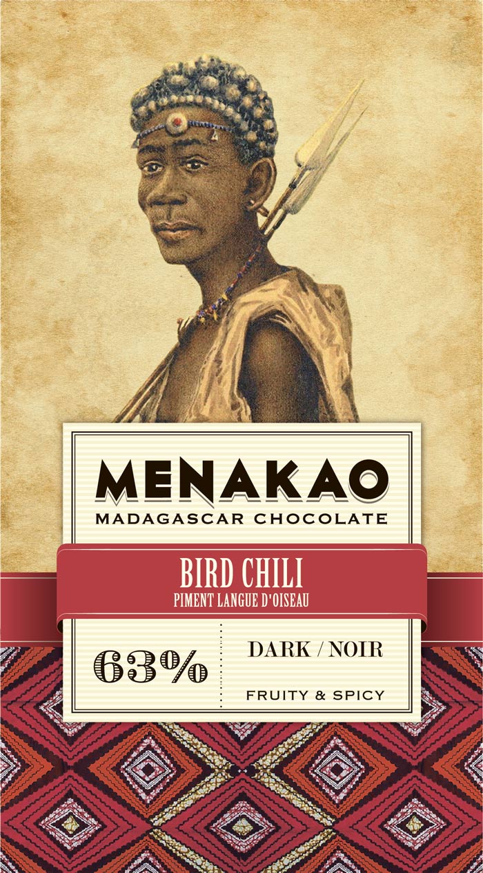 Tablette Chocolat Noir Piment Langue d'Oiseau