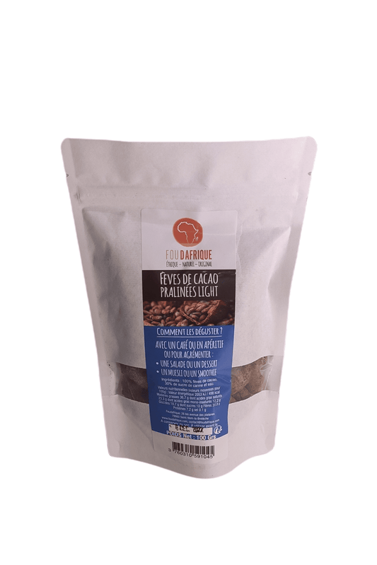 sachet de fèves de caca light africaines