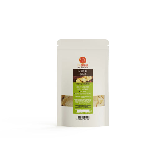 Beurre de cacao du Cameroun | 100% pur et naturel | FOUDAFRIQUE