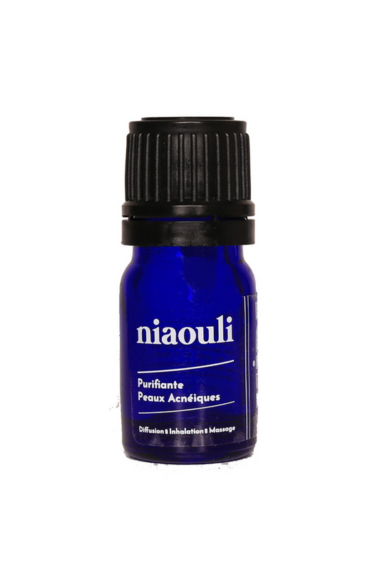 petit flacon d'huile essentielle de Niaouli sauvage pure végétale