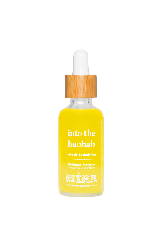 flacon d'huile de baobab pure végétale