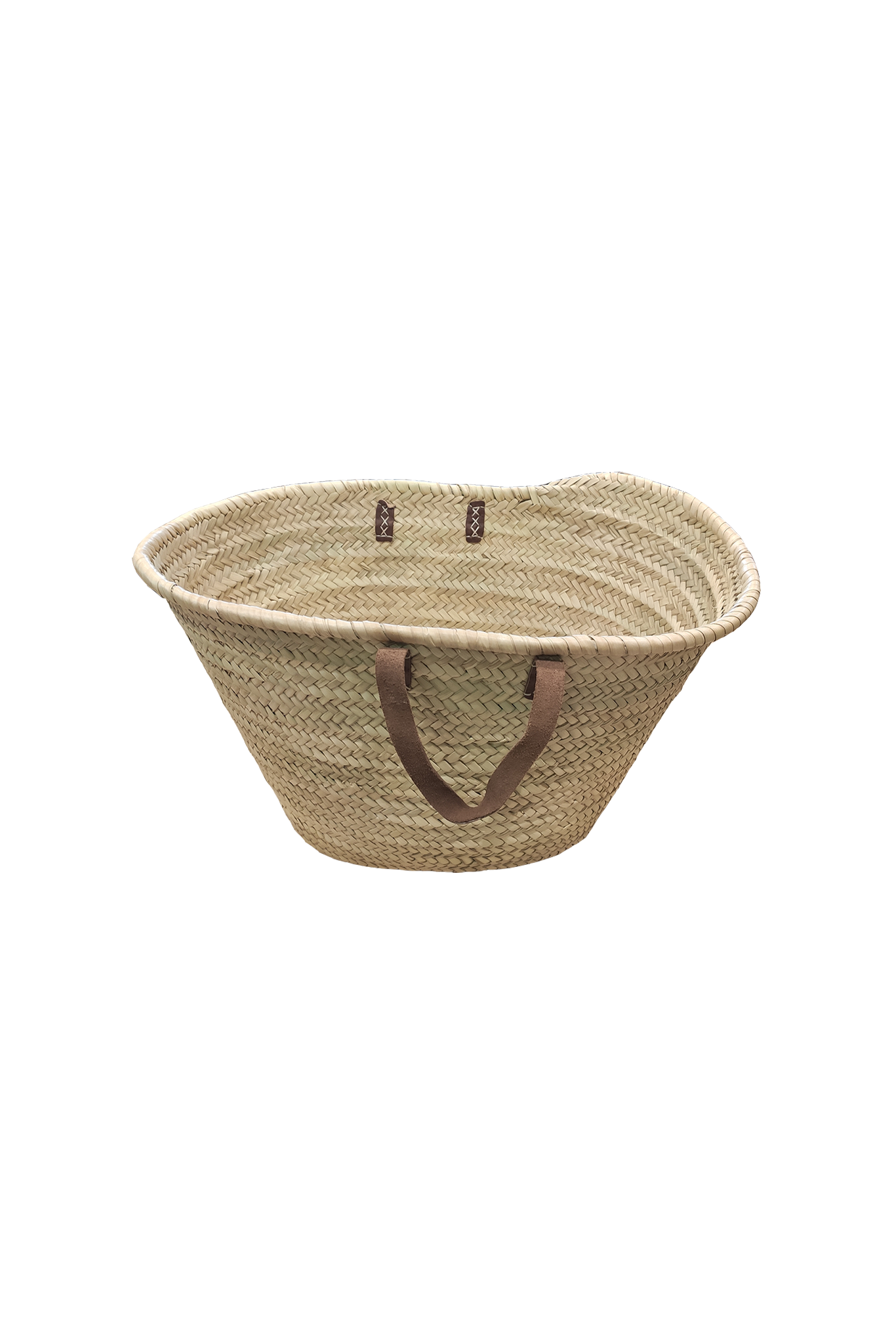 cache-pot marocain à motif, pot en paille tissée, décoration d'intérieur.