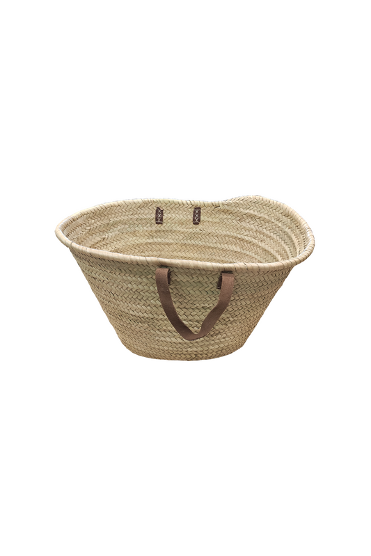 cache-pot marocain à motif, pot en paille tissée, décoration d'intérieur.