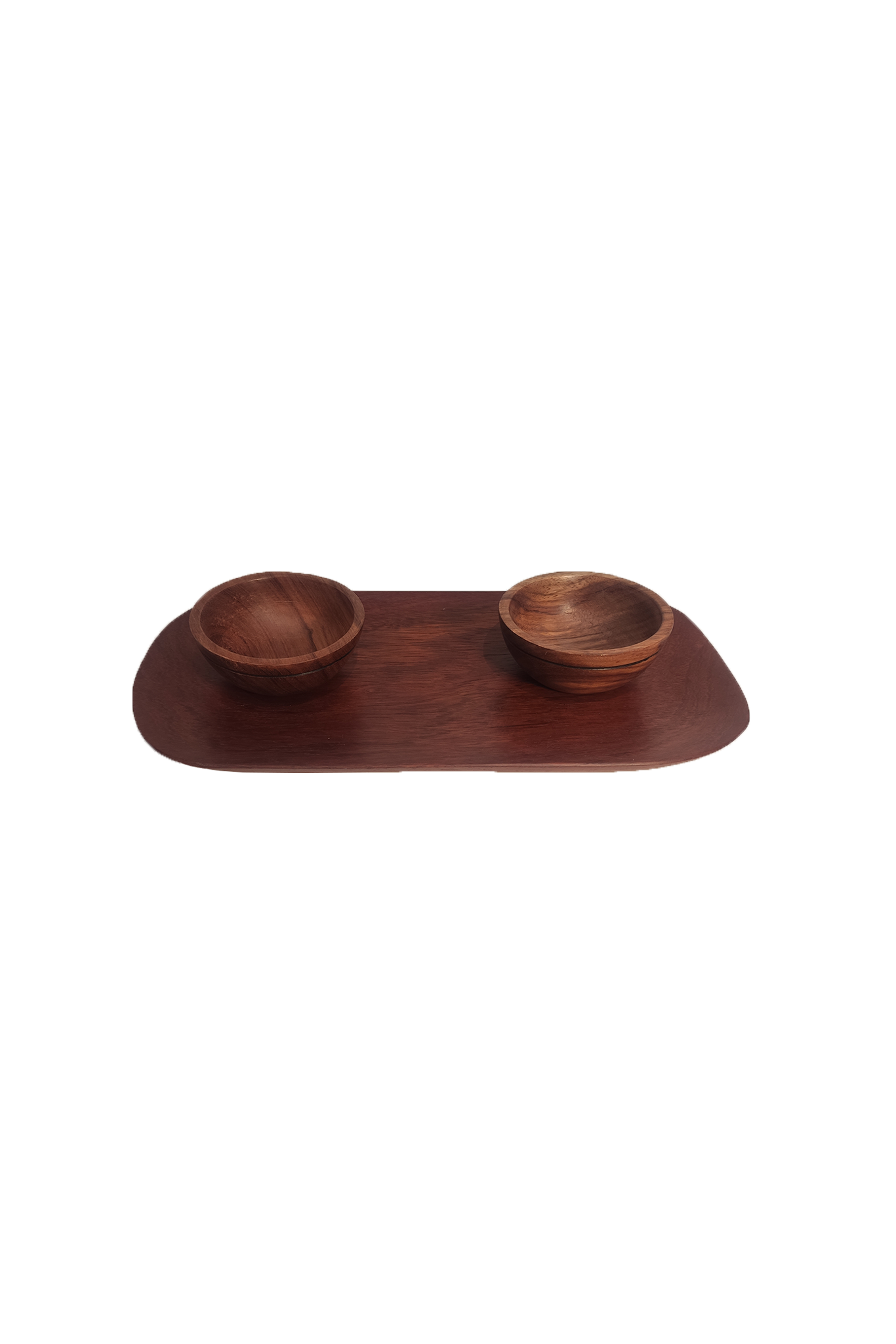 Plateau en Bois avec Bols