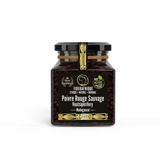 Poivre Rouge Sauvage Voatsiperifery - Poivre Rare et Aromatique - Saveur Intense et Unique - Parfait pour la Cuisine Gourmet