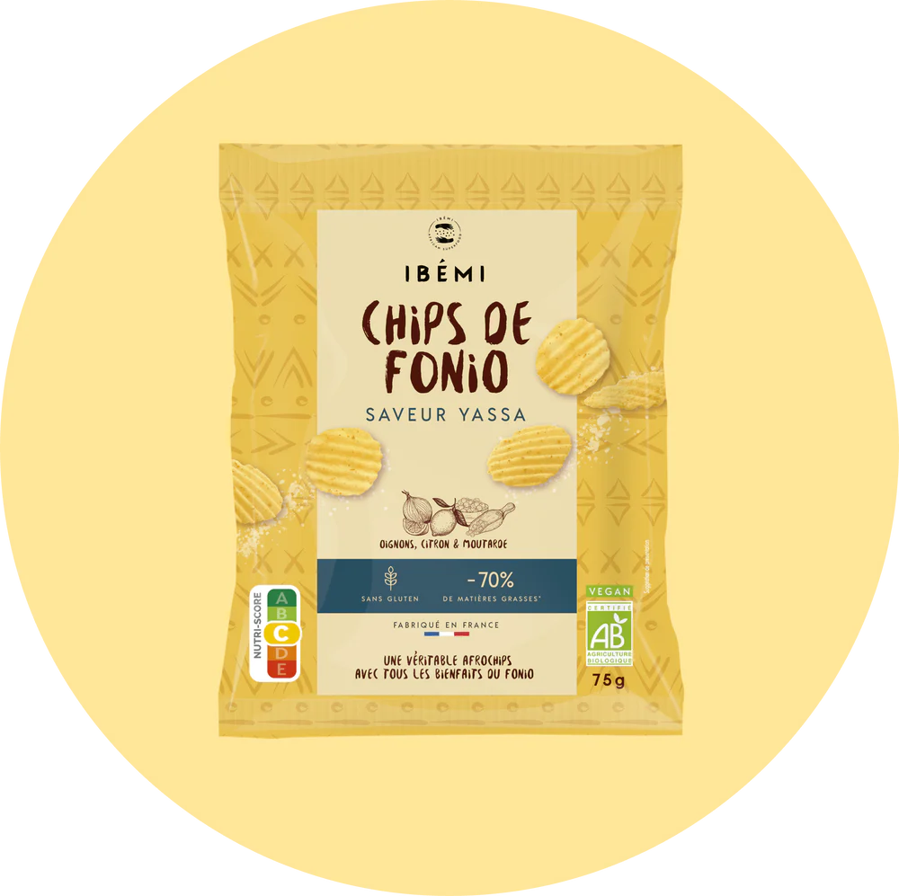 Chips de fonio bio ( saveur yassa) | FOUDAFRIQUE