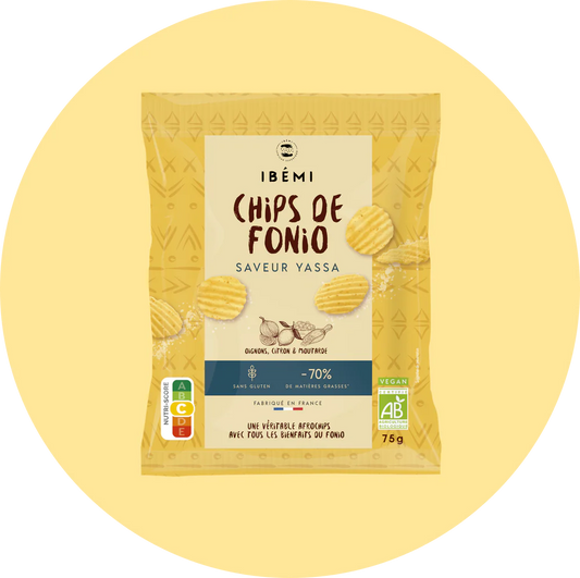 Chips de fonio bio ( saveur yassa) | FOUDAFRIQUE