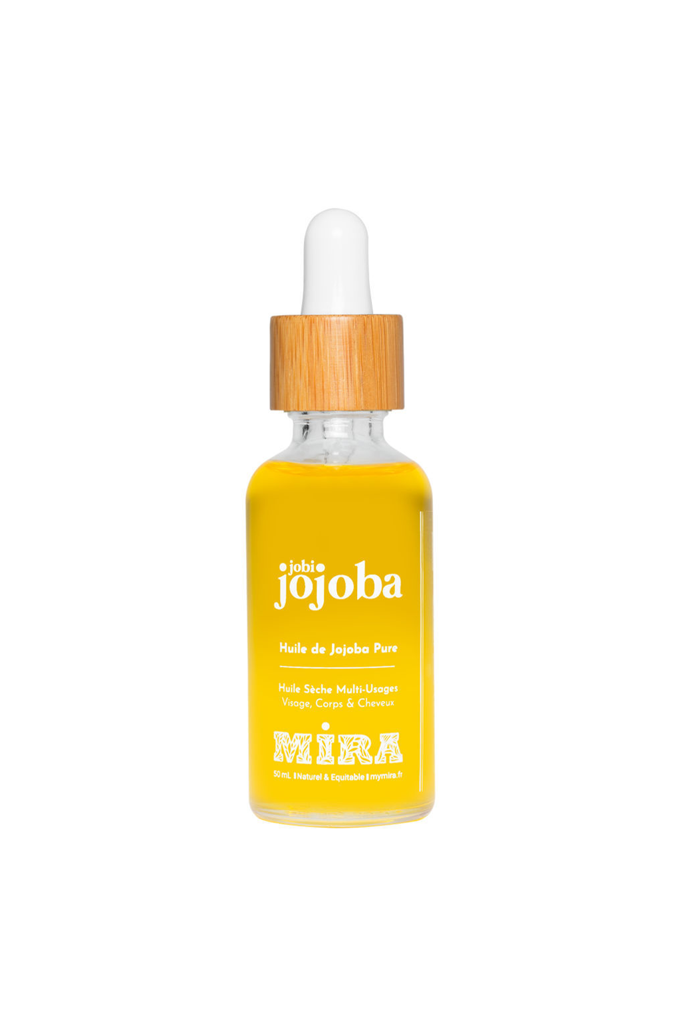 flacon d'huile de jojoba pure végétale